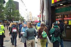 Anti-McDonald's protest at Leicester Square, London