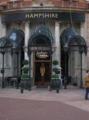 Entrance to Hampshire Hotel in Leicester Square