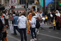 Familiar faces in Leicester Square