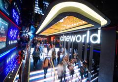 Cineworld Leicester Square foyer in London