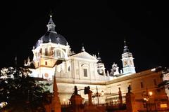 scenic view of Madrid's iconic architecture and bustling street