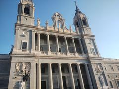 Madrid cityscape with prominent historical buildings and street view