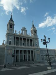 cityscape of Madrid, Spain with historic buildings and Gran Via Street