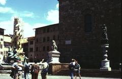 Piazza Signoria Neptune Fountain in Florence