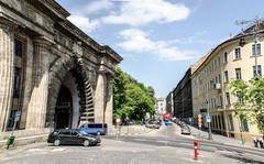 East entrance of the Buda Castle Tunnel, Adam Clark Square, Budapest