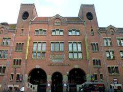 Entrance gates of Beurs van Berlage in Amsterdam