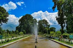 Shalimar Gardens in Kashmir