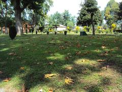 Shalimar Gardens in Srinagar with water channel and lush greenery