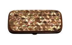 late 19th-century European mother-of-pearl cigarette case