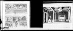Photographic reproductions from magazine of carnival in Monte Carlo and Salon d'Honneur at the Oceanographic Museum of Monaco