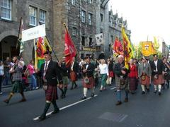 Clan Donald building on Royal Mile in Edinburgh