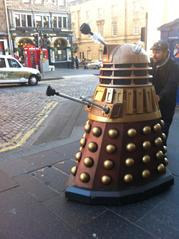 Dalek cruising in Scotland with assistance