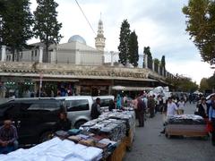 Grand Bazaar in Istanbul with vibrant shops and people browsing