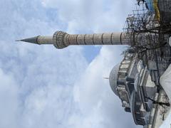 Bayezid II Mosque with construction scaffolding