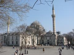 Beyazit Mosque in Istanbul at night