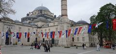 Bayezid II Mosque exterior with two minarets