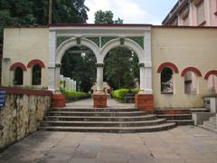 Parvati Darshan hillock in Pune with temples on top