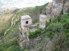 Castello Pepoli below the fog