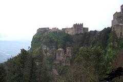 Two Norman castles from the park