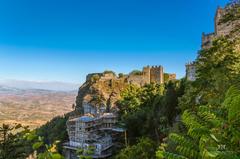 Castle at Erice in Trapani, Sicily