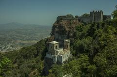 Panoramic view of Erice, Italy