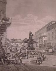 Luigi Rossini Piazza Barberini 1848