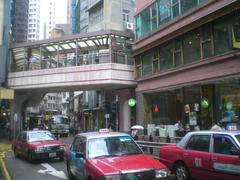 Footbridge on Hollywood Road in Central, Hong Kong