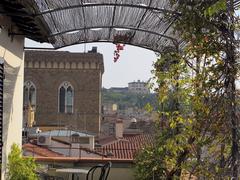 Hotel Medici terrace with a view of Orsanmichele