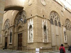 Niches containing statues on the exterior of the Church of Orsanmichele, Florence