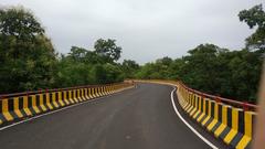 Chandrapur Sunset evening road bridge