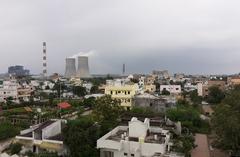 Chandrapur skyline at dusk