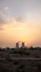 sunset at Chandrapur with a peaceful evening sky