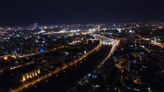 aerial view of Taganskaya Square in Moscow, Russia