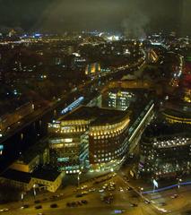 Moscow night view from Swissotel, Zamoskvorechie district