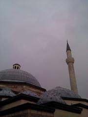 Scenic view of Istanbul with historic mosque and Bosphorus Strait