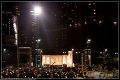 Joshua Wong speaking at Victoria Park on June 4, 2013