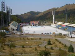 Medeu ice skating rink in the mountains