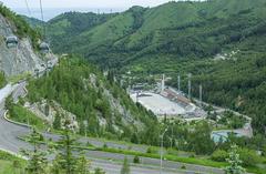 Medeu sports complex in Kazakhstan