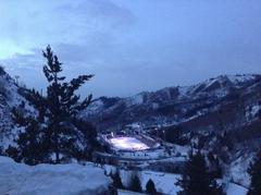 Winter season in Medeo, Almaty