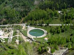 Medeu park in Kazakhstan