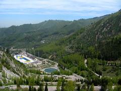 protected Medeu park in Kazakhstan