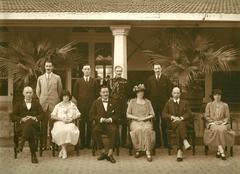 Group portrait at a house party in Karachi