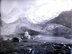 Kedarnath peaks and temple, 1882