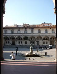 Piazza Santissima Annunziata from the Hospital of the Innocents