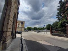 Wrocław street view with intersection