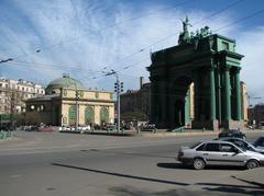 Narva Triumphal Gate in Saint Petersburg