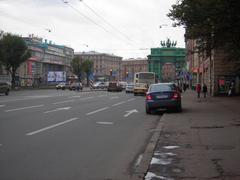 Beginning of Prospect Stachek in Saint Petersburg