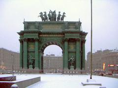 Narva Triumphal Gate in Saint Petersburg