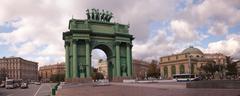 Triumphal Narva Gate in Saint Petersburg, Russia