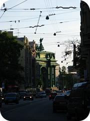 Narva Triumphal Gates in St. Petersburg